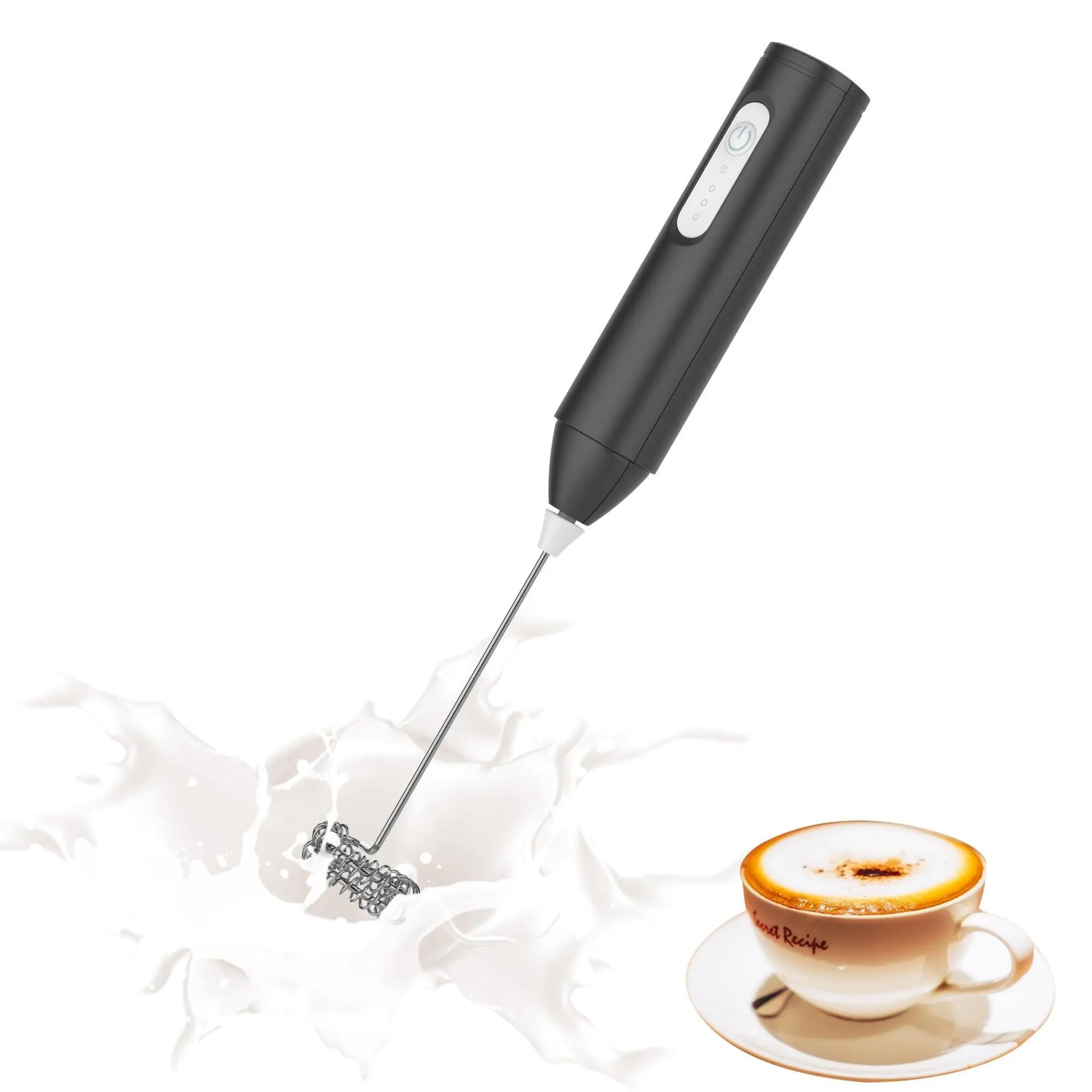 Rechargeable Handheld Coffee Frother, Cordless Milk Frother, Electric Milk Frother & Drink Whisk Mixer, Mini Foamer for Lattes, Cappuccino, Matcha & Hot Chocolate #GLOBAL PICKS