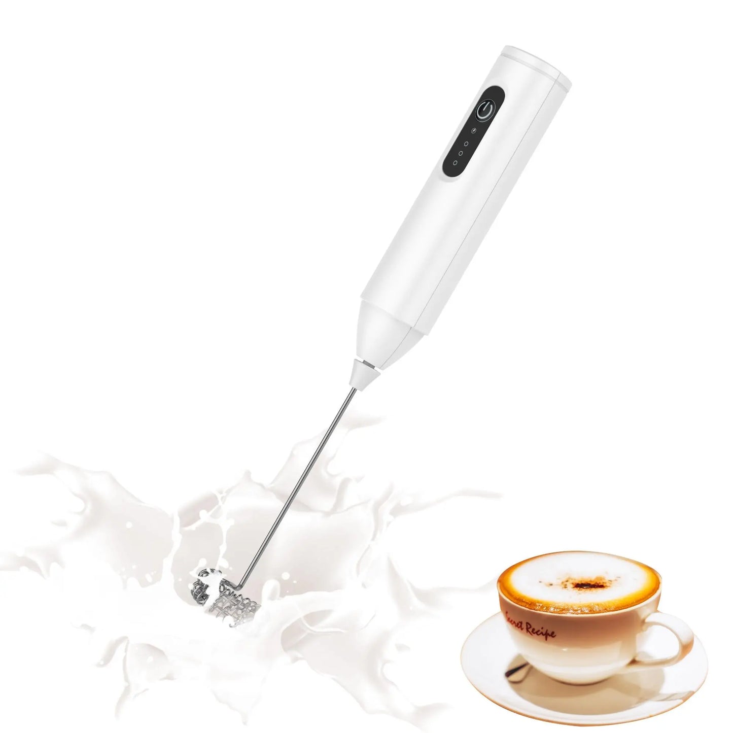 Rechargeable Handheld Coffee Frother, Cordless Milk Frother, Electric Milk Frother & Drink Whisk Mixer, Mini Foamer for Lattes, Cappuccino, Matcha & Hot Chocolate #GLOBAL PICKS