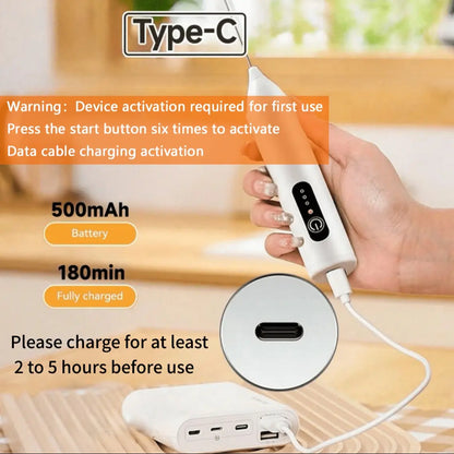 Rechargeable Handheld Coffee Frother, Cordless Milk Frother, Electric Milk Frother & Drink Whisk Mixer, Mini Foamer for Lattes, Cappuccino, Matcha & Hot Chocolate #GLOBAL PICKS